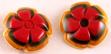 BP186 pr four color flower dress clips